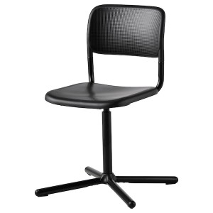 IKEA SMÄLLEN swivel chair, black, Ikea Outlet | 4872DMZUG