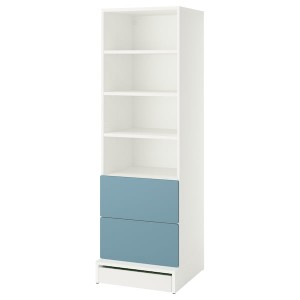 IKEA SMÅSTAD / UPPFÖRA bookcase, 23 5/8x25 5/8x77 1/8 in Blue, Ikea Outlet | 4652FVBDE