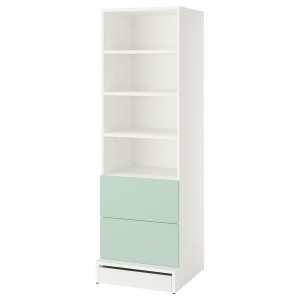 IKEA SMÅSTAD / UPPFÖRA bookcase, 23 5/8x25 5/8x77 1/8 in Green, Ikea Outlet | 8312BVHPN