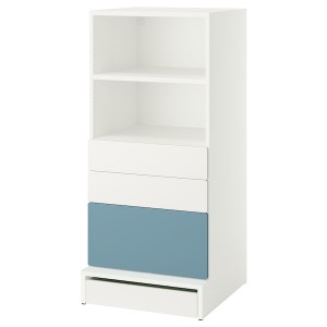 IKEA SMÅSTAD / UPPFÖRA bookcase, 23 5/8x25 5/8x53 1/2 in Blue, Ikea Outlet | 2876VNUMR