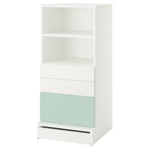 IKEA SMÅSTAD / UPPFÖRA bookcase, 23 5/8x25 5/8x53 1/2 in Green, Ikea Outlet | 5873XPFOZ