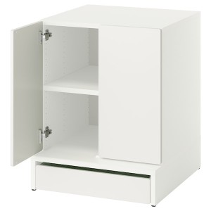 IKEA SMÅSTAD / UPPFÖRA cabinet, with 1 shelf, 23 5/8x25 5/8x29 7/8 in White, Ikea Outlet | 9824SXRCA