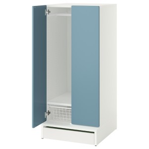 IKEA SMÅSTAD / UPPFÖRA wardrobe, 23 5/8x25 5/8x53 1/2 in Blue, Ikea Outlet | 2187OIHWD
