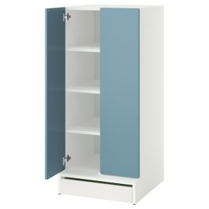 IKEA SMÅSTAD / UPPFÖRA wardrobe, 23 5/8x25 5/8x53 1/2 in Blue, Ikea Outlet | 1479UKQPM