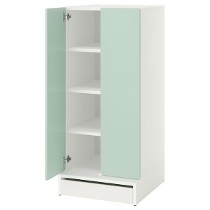 IKEA SMÅSTAD / UPPFÖRA wardrobe, 23 5/8x25 5/8x53 1/2 in Green, Ikea Outlet | 3791UFIMS