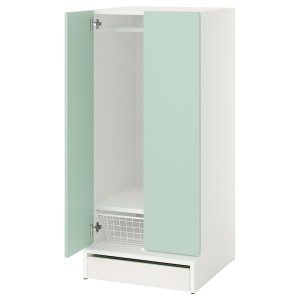 IKEA SMÅSTAD / UPPFÖRA wardrobe, 23 5/8x25 5/8x53 1/2 in Green, Ikea Outlet | 5673ERXWS