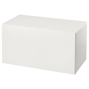 IKEA SMÅSTAD bench with toy storage, 35 3/8x20 1/2x18 7/8 in White / White, Ikea Outlet | 2816GKWBR