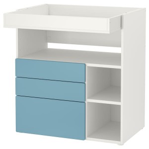 IKEA SMÅSTAD changing table, 35 3/8x31 1/2x39 3/8 in Blue, Ikea Outlet | 6420MNUAE