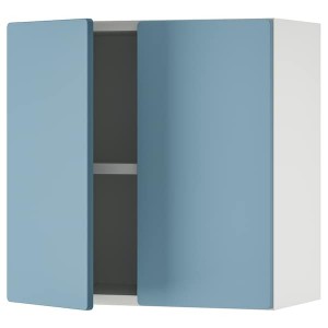 IKEA SMÅSTAD wall cabinet, 23 5/8x12 5/8x23 5/8 in White Blue / With 1 Shelf, Ikea Outlet | 0478MDZSU