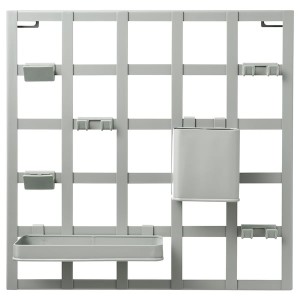 IKEA SNICKRA 8-piece storage board set, gray-green, 15x15 in, Ikea Outlet | 8365LDAZW