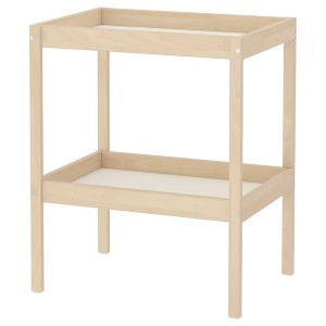 IKEA SNIGLAR Changing table, beech, white, 28 3/8x20 7/8 in, Ikea Outlet | 3642TWMUS