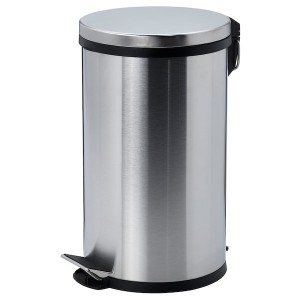 IKEA SNÖRPA pedal bin, stainless steel, 1 gallon, Ikea Outlet | 3127EZTVI