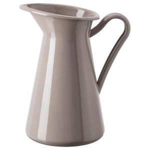 IKEA SOCKERÄRT vase/jug, 8 ¾ in Dark Gray / Beige, Ikea Outlet | 4782RDKNP