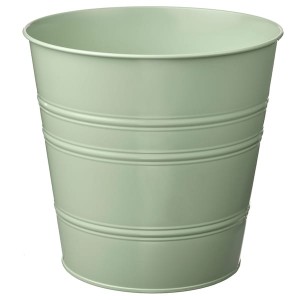 IKEA SOCKER plant pot, indoor/outdoor, 9 ½ in Light Green, Ikea Outlet | 0254MLKOP