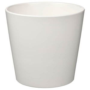 IKEA SOJABÖNA plant pot, white, 7 ½ in, Ikea Outlet | 0193NKACF
