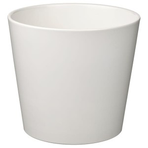 IKEA SOJABÖNA plant pot, white, 9 ½ in, Ikea Outlet | 4736QEOIR
