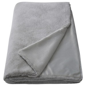 IKEA SOLTULPAN throw, light gray, 51x67 in, Ikea Outlet | 0581MARKO