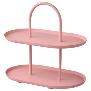 IKEA SOMMARÖGA serving stand, two tiers Pink, Ikea Outlet | 3807CRHEZ