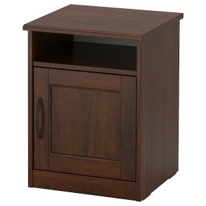 IKEA SONGESAND nightstand, 16 1/2x15 3/4 in Brown, Ikea Outlet | 6408AFJKI