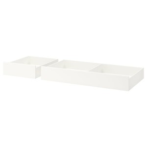 IKEA SONGESAND underbed storage box, set of 2, Queen/King White, Ikea Outlet | 8073RSVBY
