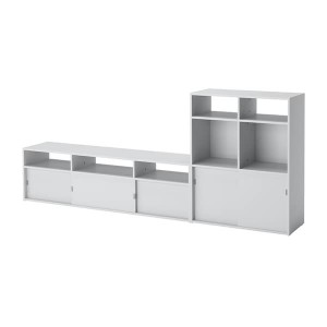 IKEA SPIKSMED TV storage combination, light gray, 91 1/2x12 5/8x38 in, Ikea Outlet | 3276OYAEC
