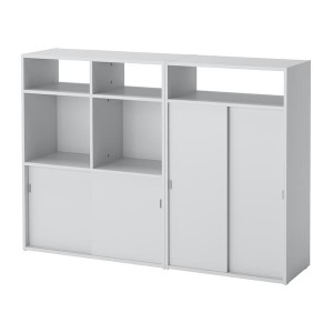 IKEA SPIKSMED cabinet combination, light gray, 53 7/8x12 5/8x38 in, Ikea Outlet | 5349BRWUY