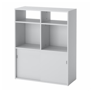 IKEA SPIKSMED open shelf unit, light gray, 30 3/8x38x12 5/8 in, Ikea Outlet | 9385CYPNJ