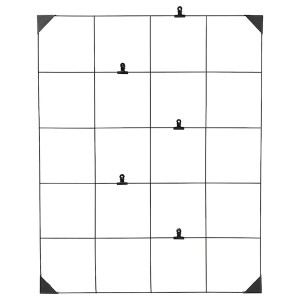 IKEA SÖSDALA memo board with clips, black, 23 ½x29 ½ in, Ikea Outlet | 9253AJUBM