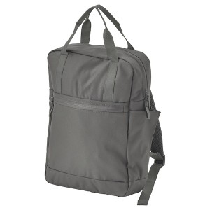 IKEA STARTTID backpack, 10 ¾x3 ½x15 in/3 gallon Gray, Ikea Outlet | 0314YBWOU