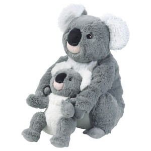 IKEA SÖTAST soft toy, set of 2, koala/gray, Ikea Outlet | 6903GICYV