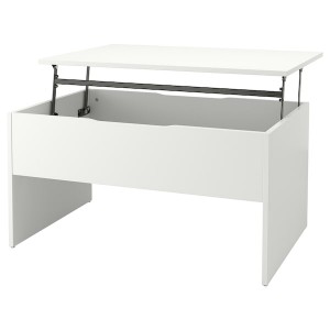 IKEA ÖSTAVALL adjustable coffee table, 35 3/8 in White, Ikea Outlet | 1649FCYVR
