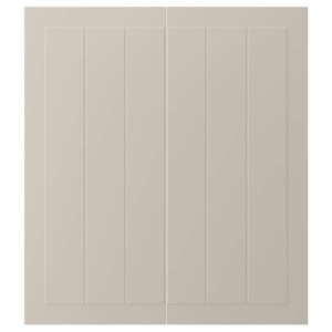 IKEA STENSUND 2-p door/corner base cabinet set, beige, 13x30 in, Ikea Outlet | 5973OYFPX