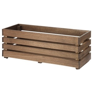 IKEA STJÄRNANIS flower box, outdoor acacia, 29 ½x10 ¾ in, Ikea Outlet | 3420EZNQU