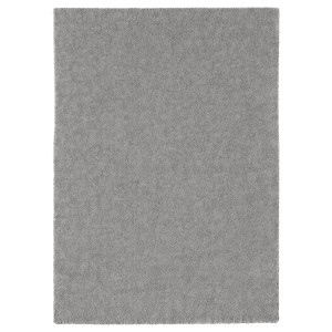 IKEA STOENSE Rug, low pile, 5 ' 7 inx7 ' 10 in Medium Gray, Ikea Outlet | 3082DXFOK