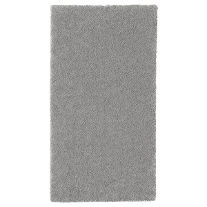 IKEA STOENSE Rug, low pile, medium gray, Length: 4 ' 11 in, Ikea Outlet | 4826FNASW