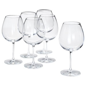 IKEA STORSINT wine glass, 23 oz, 6 pack Clear Glass, Ikea Outlet | 2940UPKOZ