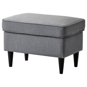 IKEA STRANDMON ottoman Nordvalla Dark Gray, Ikea Outlet | 0251XVTRH