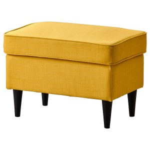IKEA STRANDMON ottoman Skiftebo Yellow, Ikea Outlet | 6435HPOKR