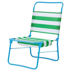 IKEA STRANDÖN beach chair, white green/blue, Ikea Outlet | 6741HOCXZ