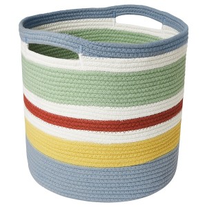 IKEA STRANDSKATA storage bag, braided/multicolor, 11 ¾ in, Ikea Outlet | 6870IZYNL