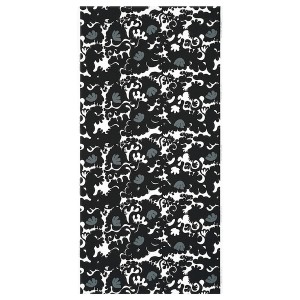 IKEA STRECKFLY pre-cut fabric, black/white, 59x118 in, Ikea Outlet | 2396XBDFN