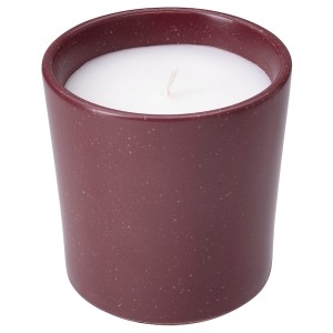 IKEA STÖRTSKÖN scented candle in ceramic jar, Berries/red, 50 hr, Ikea Outlet | 3629IJGUY