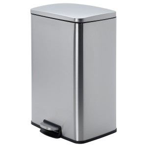 IKEA SULTEN step trash can, stainless steel, 13 gallon, Ikea Outlet | 1842SVIYC