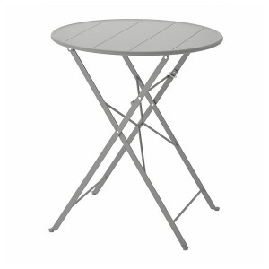 IKEA SUNDSÖ table, outdoor, 25 5/8 in Gray, Ikea Outlet | 4619MHFPD