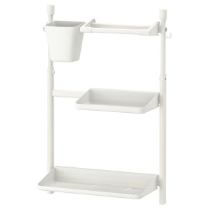 IKEA SUNNERSTA kitchen organizer set No Drill / Dish Drnr / Shlf / Kitch Roll Hldr / Cont, Ikea Outlet | 0652OJXZH