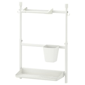 IKEA SUNNERSTA kitchen organizer set No Drill / Kitch Roll Hldr / Dish Drnr / Cont, Ikea Outlet | 1356EHRPV