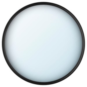 IKEA SVARTBJÖRK decorative convex mirror, black, 16 1/8 in, Ikea Outlet | 1328LXPMC