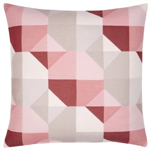IKEA SVARTHÖ cushion cover, 20x20 in Pink / Beige, Ikea Outlet | 6584TGFMA