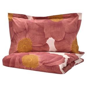 IKEA SVARTKLINT duvet cover and pillowcase(s), King Light Pink / Dark Pink, Ikea Outlet | 2476JRYKX