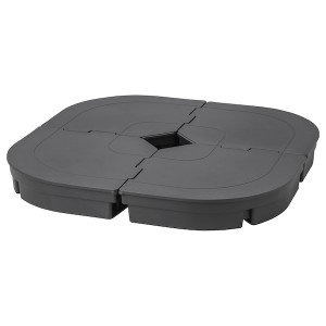 IKEA SVARTÖ Umbrella base, dark gray, Ikea Outlet | 3871CRKAJ